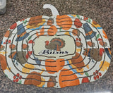 Personalized Wind Spinner Thanksgiving design  Metal