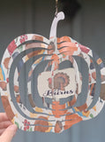 Personalized Wind Spinner Thanksgiving design  Metal