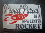 New Center Rockets Vinyl Car Window Decal