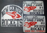 New Center Rockets Vinyl Car Window Decal