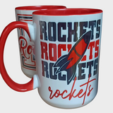 New Cener Rockets 11 or 15 oz ceramic coffee mug CHOOSE STYLE