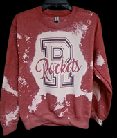 New Center Rockets Adult Bleached Sweatshirt CHOOSE GRAPHIC