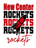 New Center Rockets Adult Gray LONG SLEEVE Tshirt CHOOSE GRAPHIC