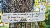 Personalized wedding date, couple sign. SO I CAN KISS YOU ANYTIME I WANT.  Sweet home Alabama quote