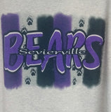 Sevierville BEARS  T-Shirt short or long sleeve Grey
