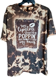 Lipgloss and Knees Poppin' Bleached T-shirt