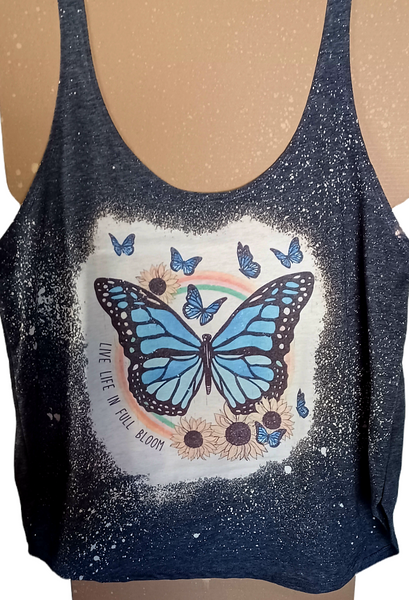 CREATE YOUR OWN bleached tank top