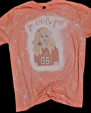 Dolly Go Vols tshirt gray, white or bleached orange 2 graphics to choose