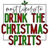 Family Christmas MOST LIKELY TO T-shirt YOU CHOOSE Adult