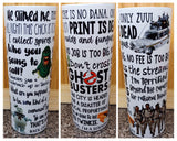 Ghostbusters 20 ounce skinny tumbler CHOOSE STYLE