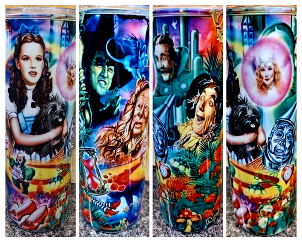 Wizard of Oz 20 ounce skinny tumbler CHOOSE STYLE