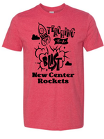 New Center Rockets Teacher Tshirt in red