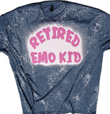 RETIRED EMO KID bleached t-shirt  choose graphic