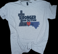 Hurricane Relief CHILD Tshirt STRONGER THAN THE STORM