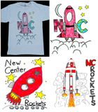 23-24 ART WINNERS  New Center Rockets SWEATSHIRT Adult Gray