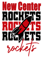 New Center Rockets YOUTH Gray Tshirt CHOOSE GRAPHIC