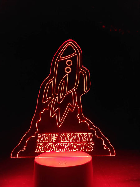 New Center Rockets Glow Light