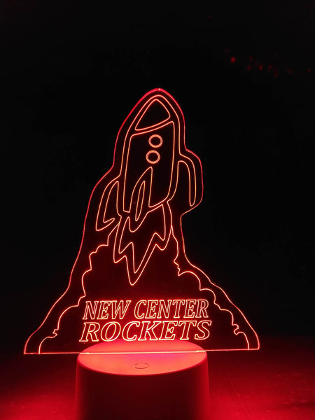 New Center Rockets Glow Light – Sevier Burns Laser Engraving