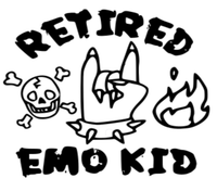 RETIRED EMO KID bleached t-shirt  choose graphic