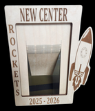 New Center Rockets 2025-2026 Wood Engraved Picture Frames