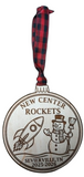 2025 2026 New Center Rocket Engraved Christmas Ornament