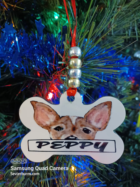 Peeping Dog Ornament, You choose OVER 50 DOGS