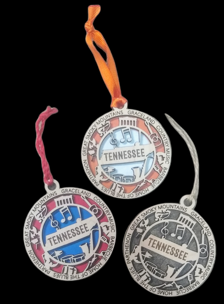 Tennessee Wood Engraved Ornaments