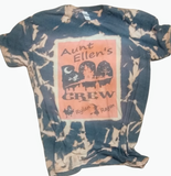 Personalized BOO CREW bleached T-shirt Halloween Adult