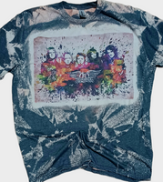 Aerosmith Color Splatter Bleached Tshirt Adult