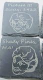 Set of 4 Golden Girl Theme Slate Coasters