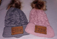 Personalized Baby Beanie hat with Ball, 0-36 months